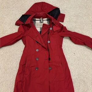 Burberry Red Women's Trench Coat